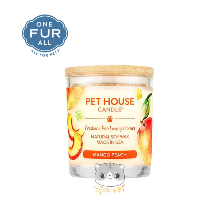 ONE FUR ALL 芒果香桃 天然精油香薰蠟燭(寵物家庭用) 9oz