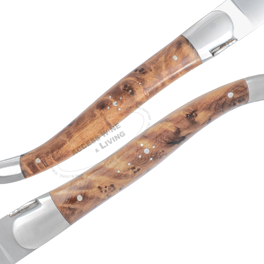 FORGE DE LAGUIOLE ⋆ Thuya Wood 2-piece cutlery set FORGE DE LAGUIOLE ⋆ Thuya Wood 2-piece cutlery set