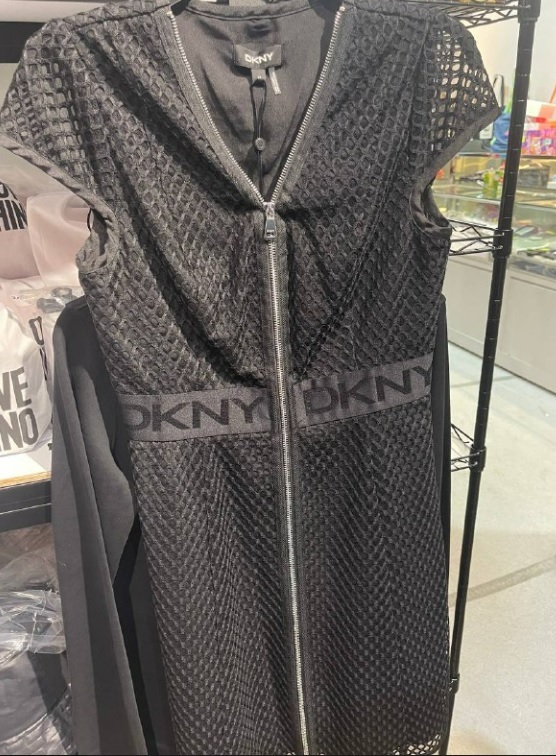 [S] DKNY MESH DRESS,BLACK, P1AB7L66-BLACK (SD190)