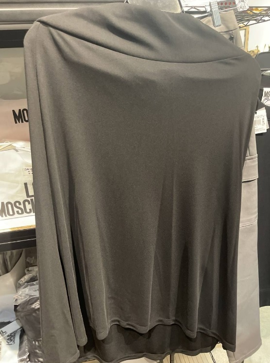 [S] DKNY ASYMMETRIC KNIT SKIRT,BLACK, D1DG7S8B-BLK [FINAL SALE] (SD199)