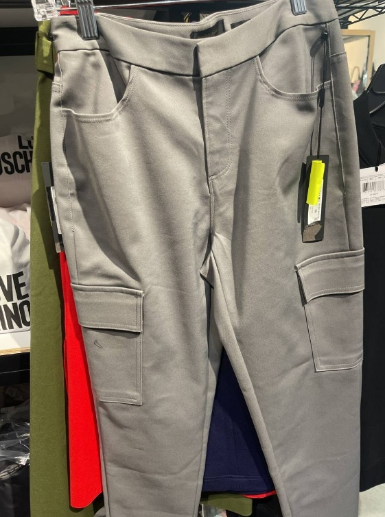 [S] DKNY STRAIGHT LEG CARGO PANT,CHARCOAL, D1DK0R58-CHA [FINAL SALE] (SD202)