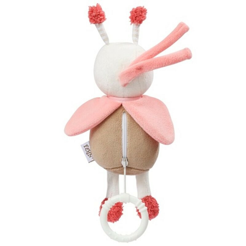 【樂森藥局】德國 babyFEHN 芬恩 花園美夢迷你蜜蜂拉環音樂布偶 音樂 拉環 布偶 安撫 現貨 FN068016