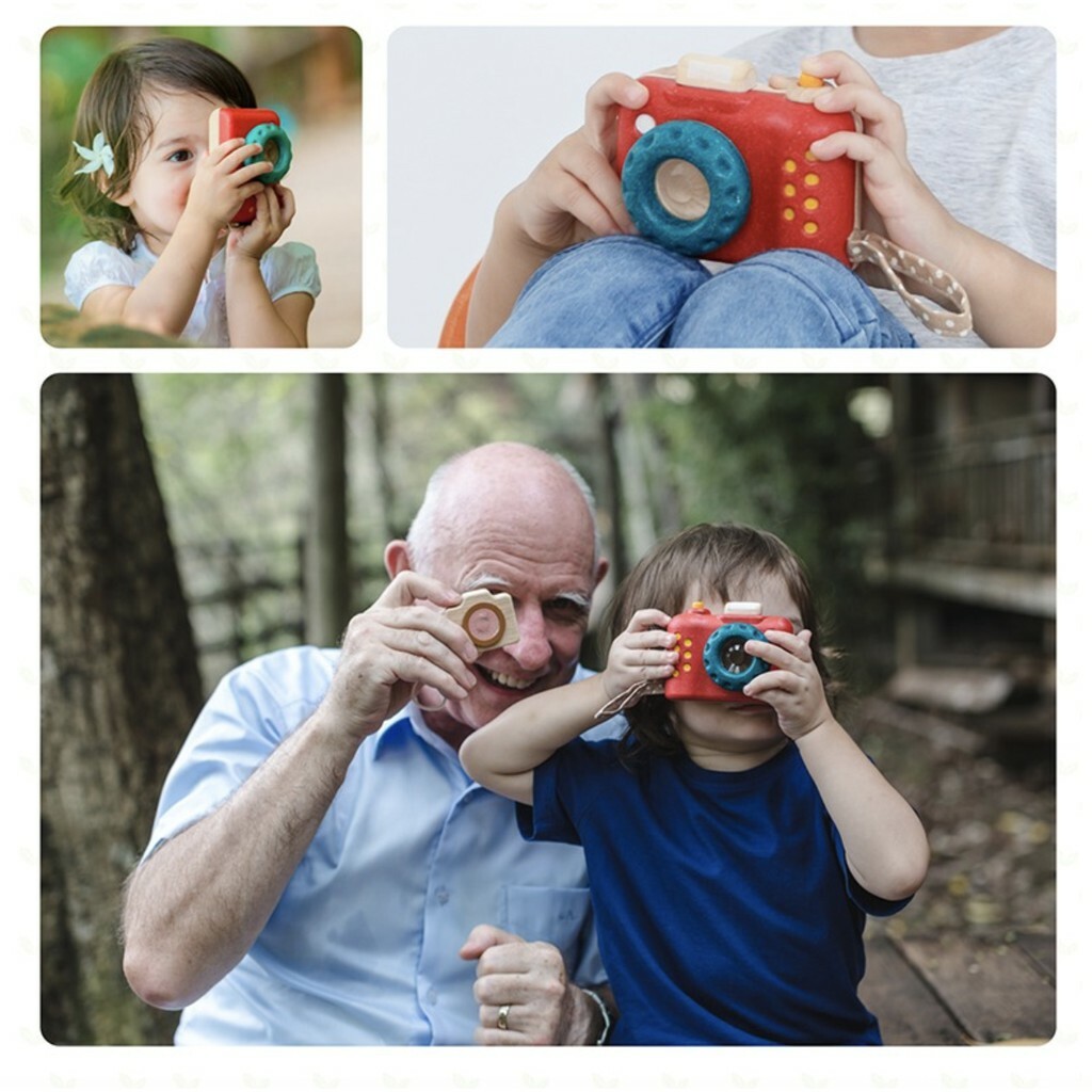 【樂森藥局】泰國 Plantoys 原木認知玩具 我的相機 18個月以上 橡木 環保木製安全玩具