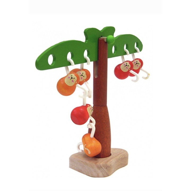 【樂森藥局】泰國 PlanToys 益智玩具 俏皮猴平衡樹 3歲以上 橡木 環保木製安全玩具