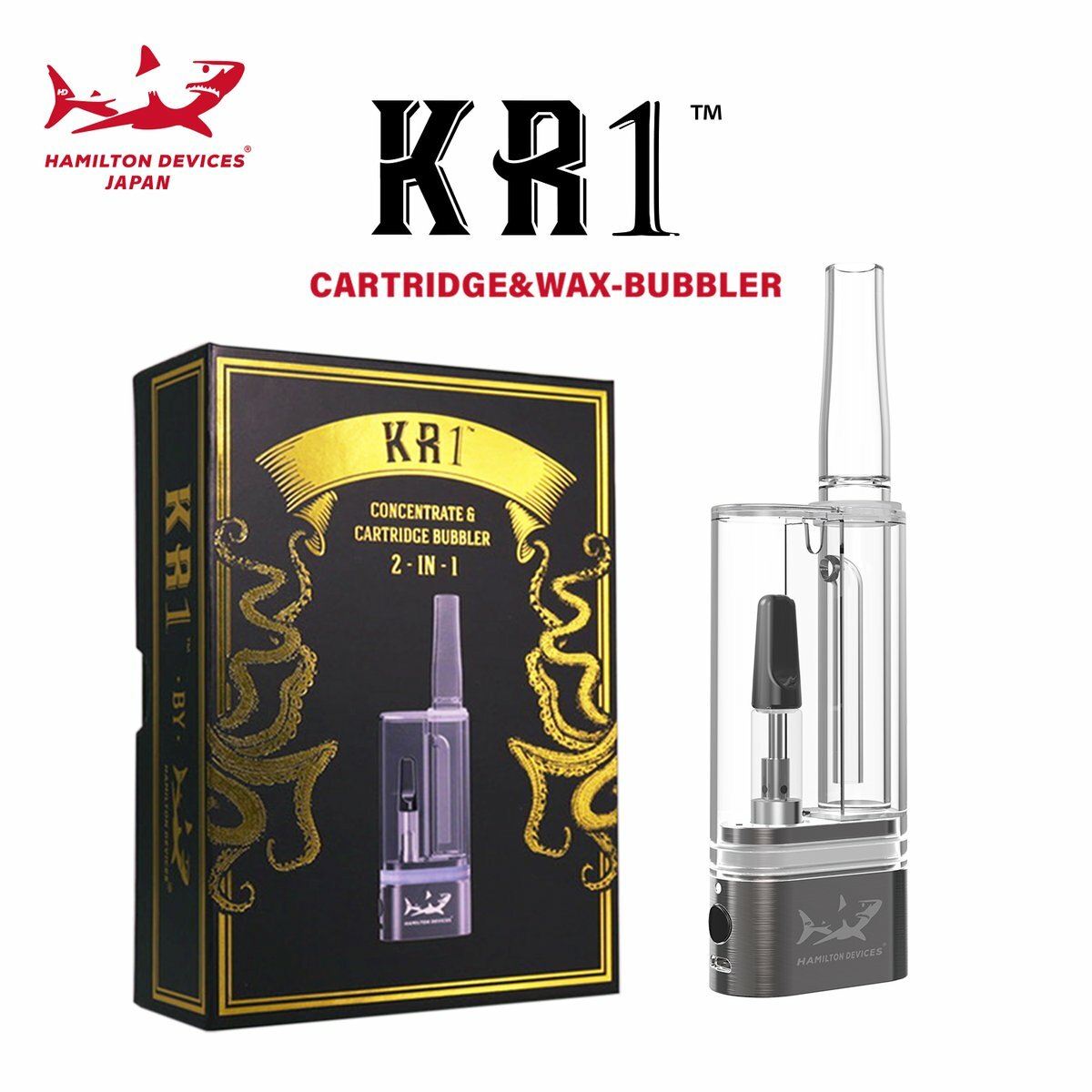 美國Hamilton Devices KR1 Cartridge Bubbler 2in1 Vaporiz