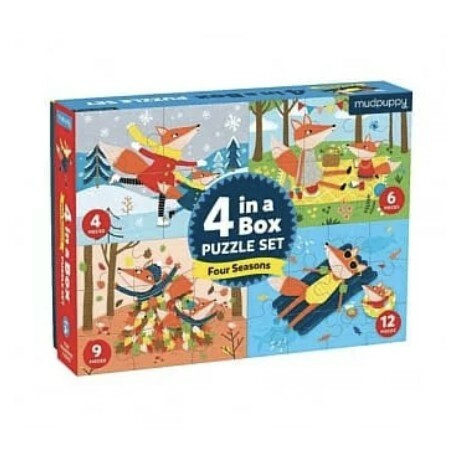 【樂森藥局】『公司貨正品』Mudpuppy 四合一漸進式拼圖 2歲以上 無毒油墨 (多款可選)