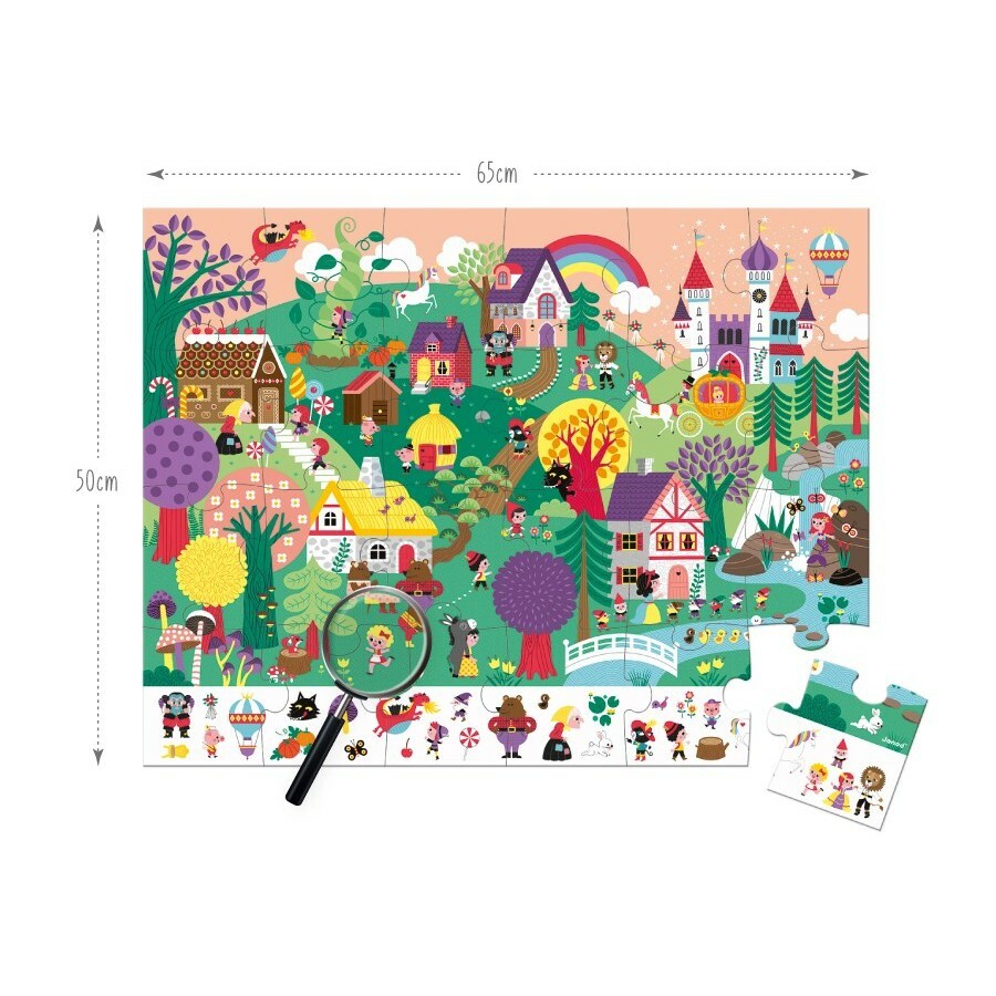 【樂森藥局】法國Janod 厚片拼圖系列 主題式場景 精美硬質手提式盒 眼力大考驗 邏輯能力 專注力 持續力 觀察力