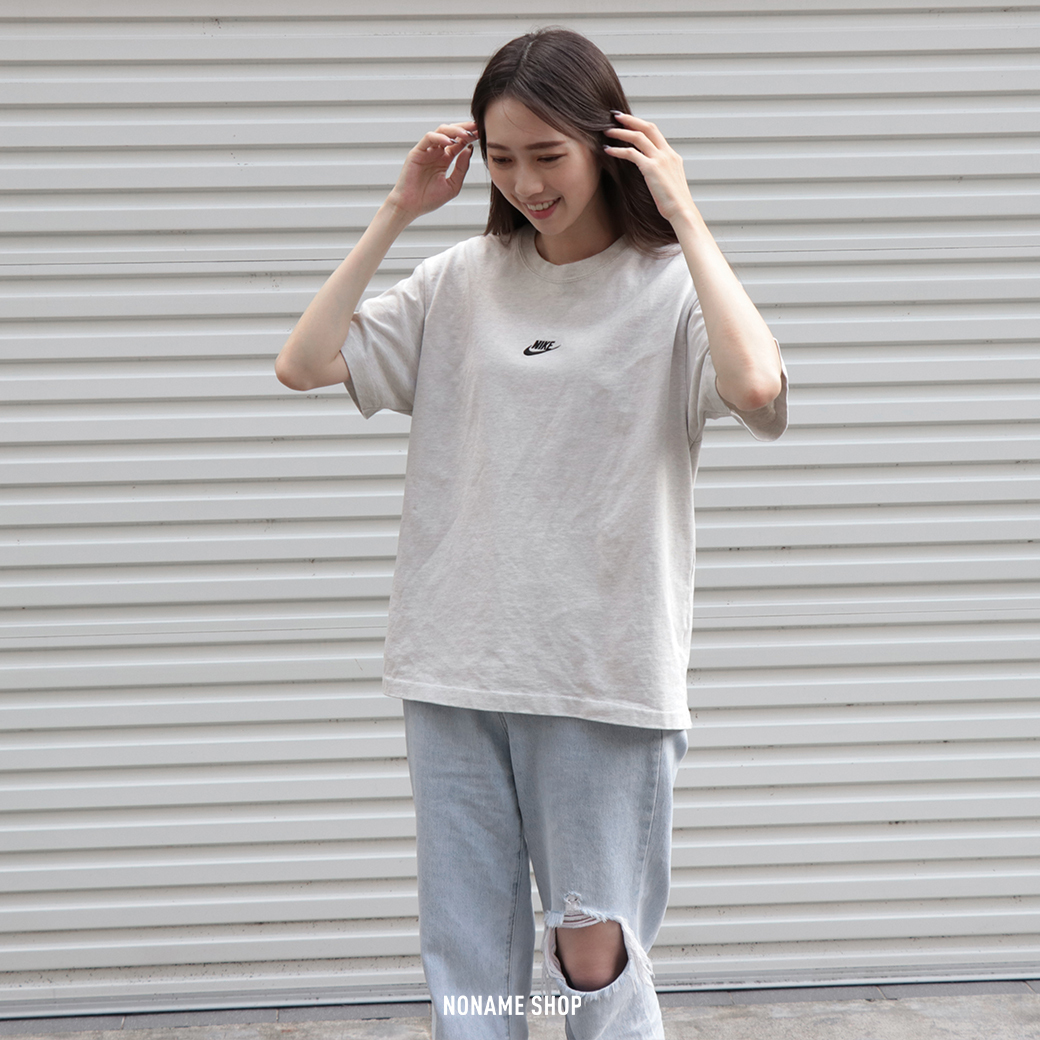 NIKE NSW 刺繡  LOGO 字勾 厚磅 短T 兩色 (男款)