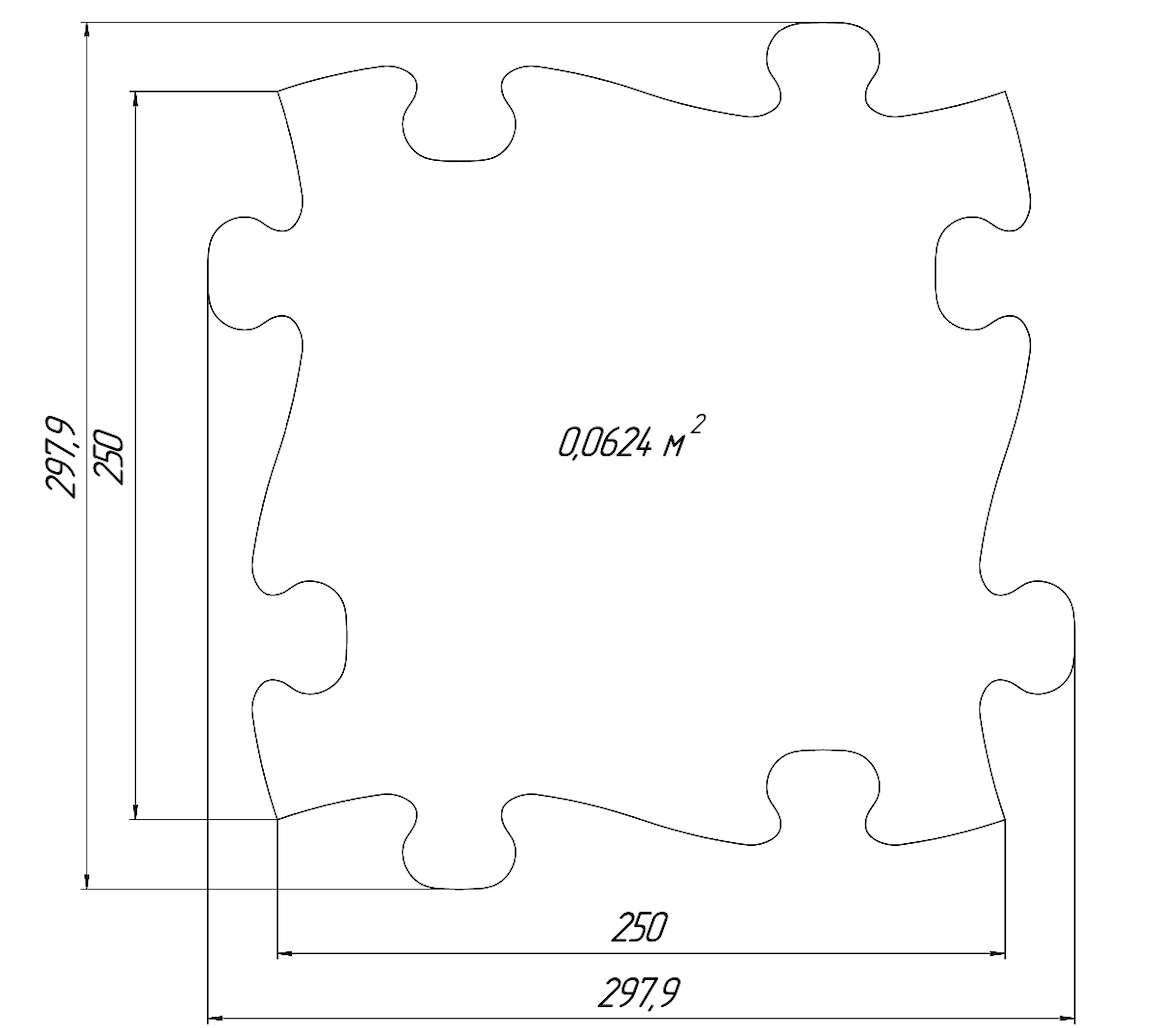 Orthopedic Puzzle Mats - Nuts ECO