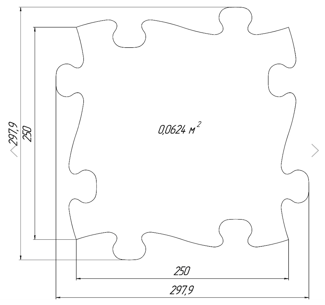 Orthopedic Puzzle Mats - Medium 1 set