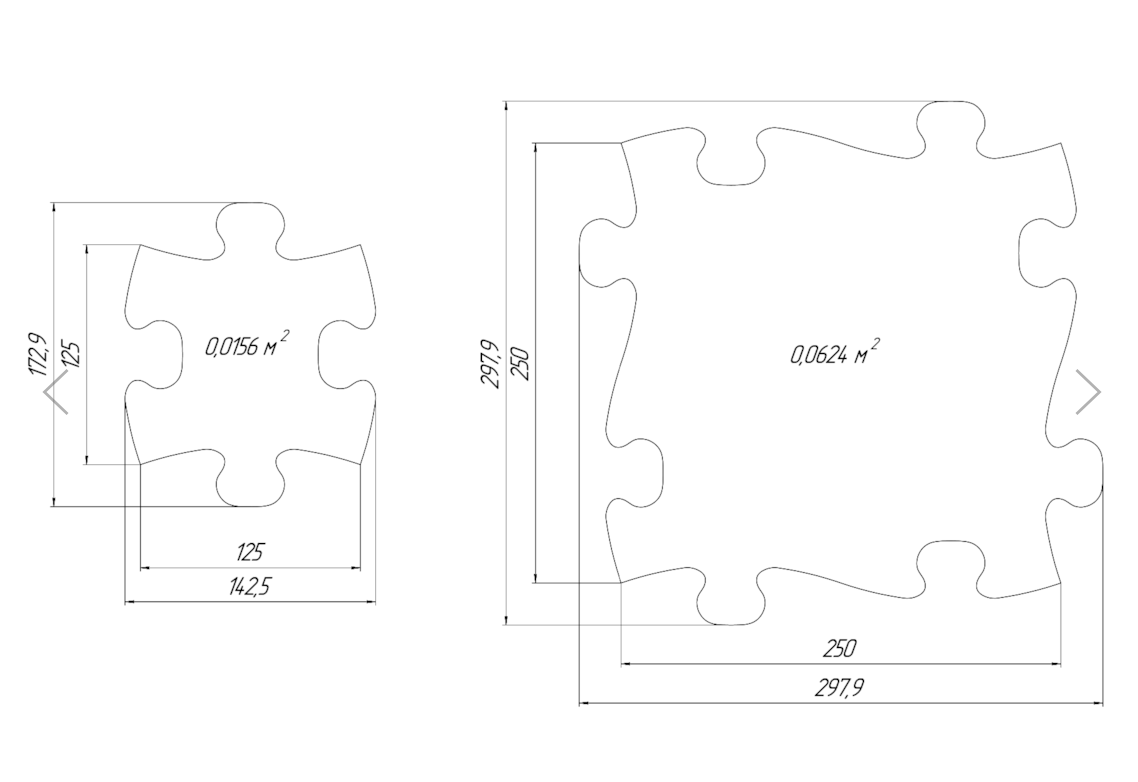 Orthopedic Puzzle Mats - Royal set