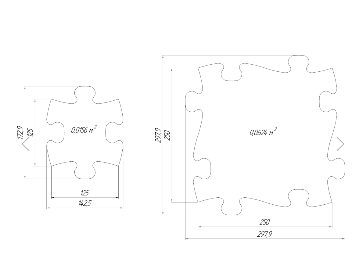 Orthopedic Puzzle Mats - Diamond set
