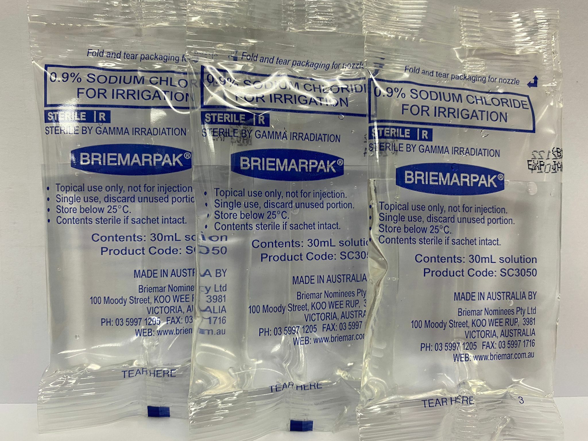 Briemar - 生理鹽水 30ml - 75包/盒