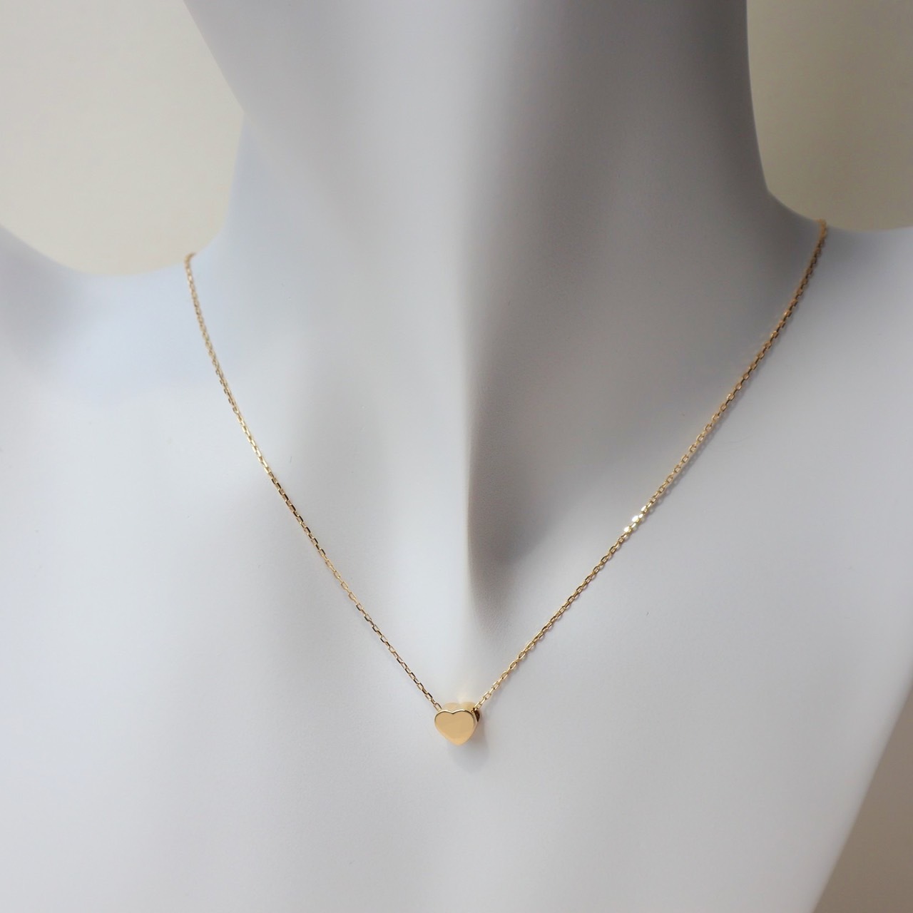 10K/立體愛心項鍊