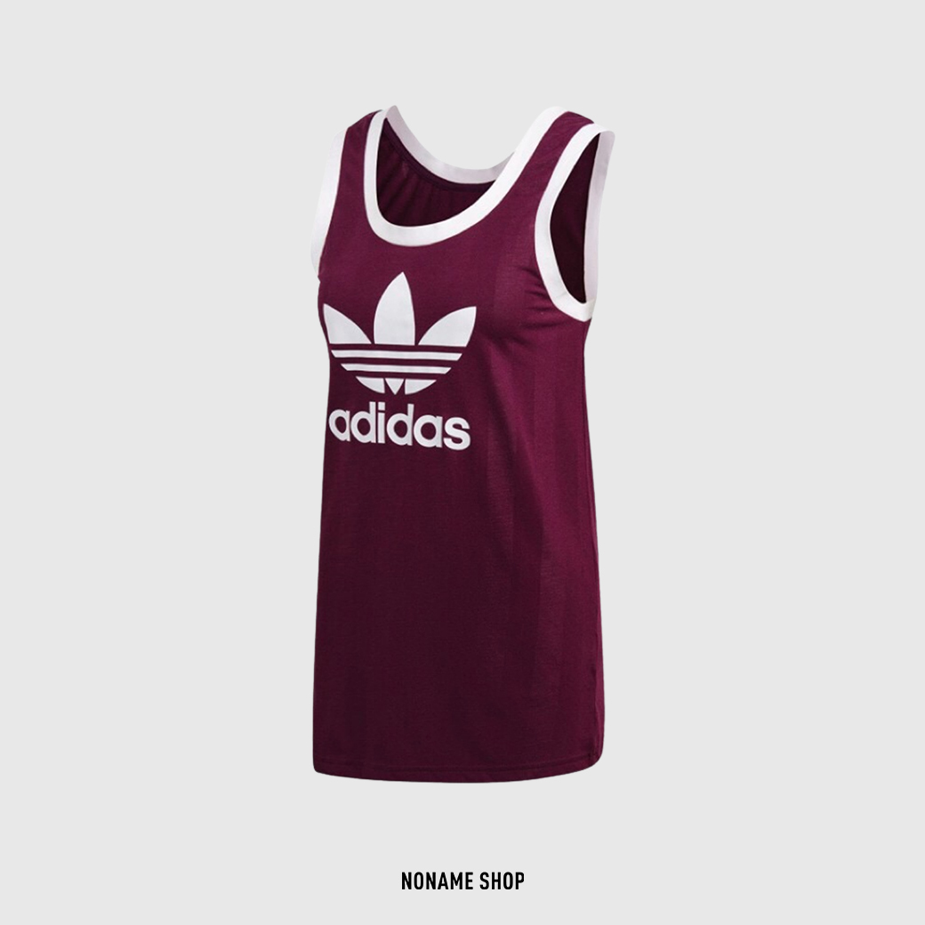 💥出清特價💥 ADIDAS ORIGINALS 三葉草 LOGO 休閒 運動背心 香檳紫 (女款)