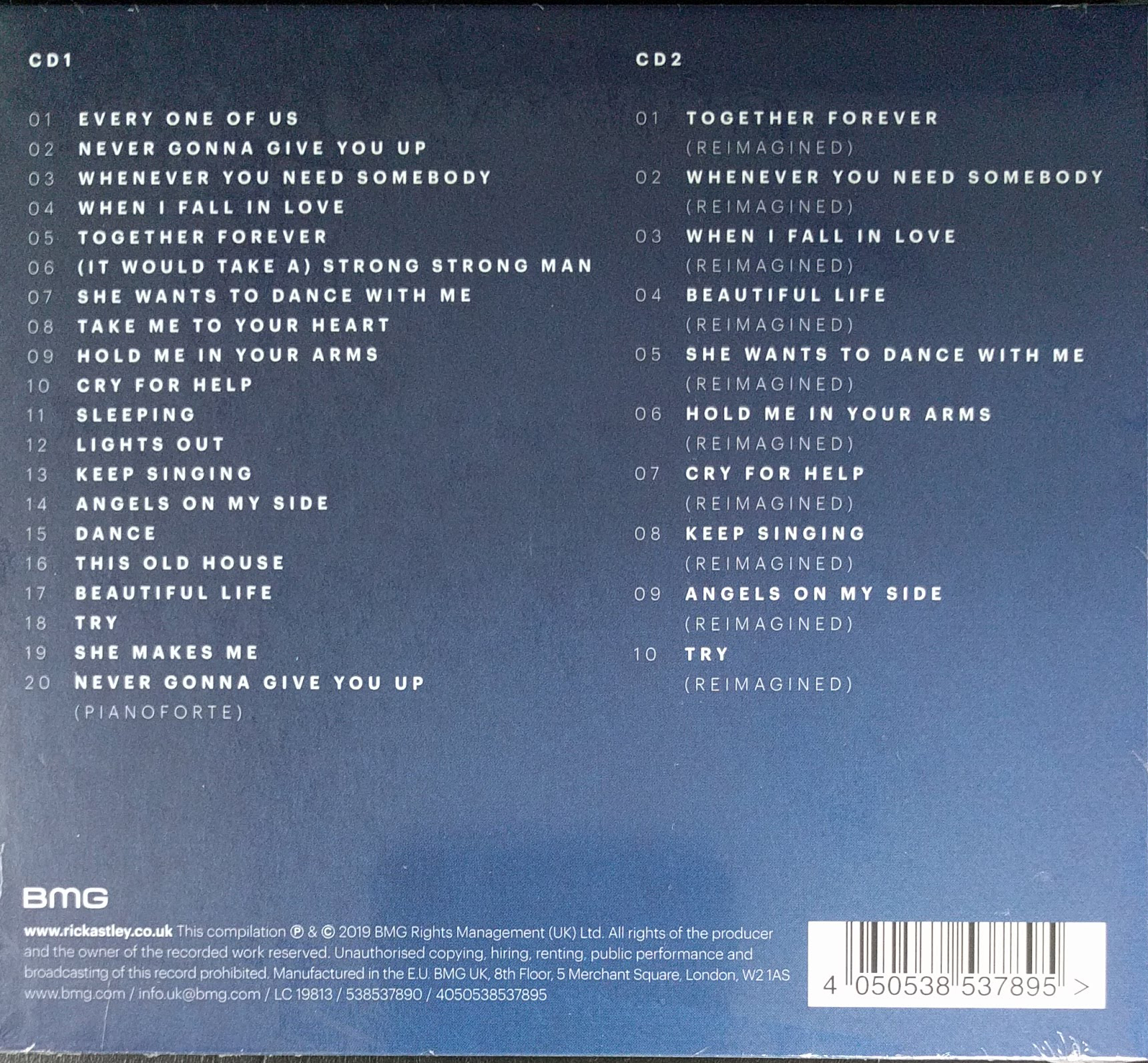Rick Astley–The Best Of Me 2CD