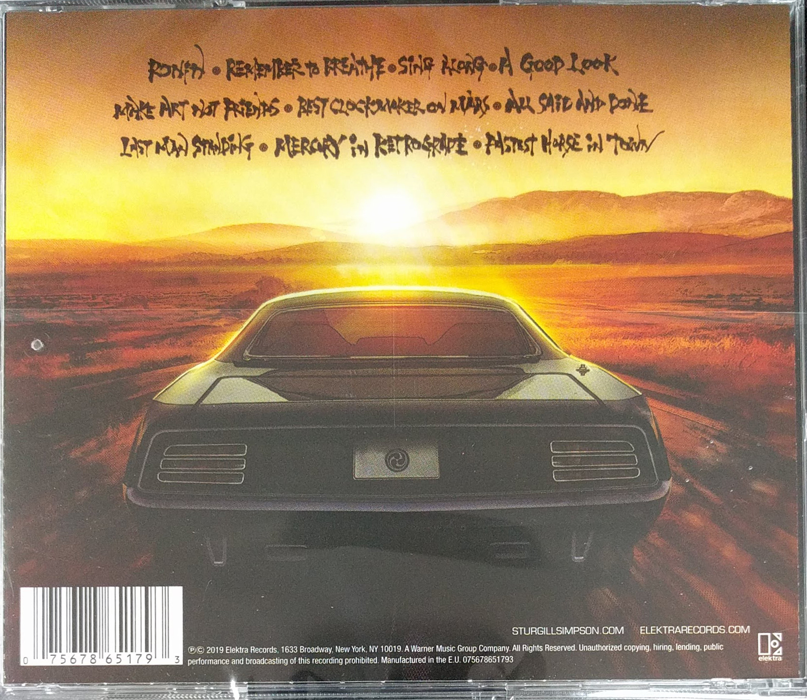 Sturgill Simpson-Sound & Fury CD