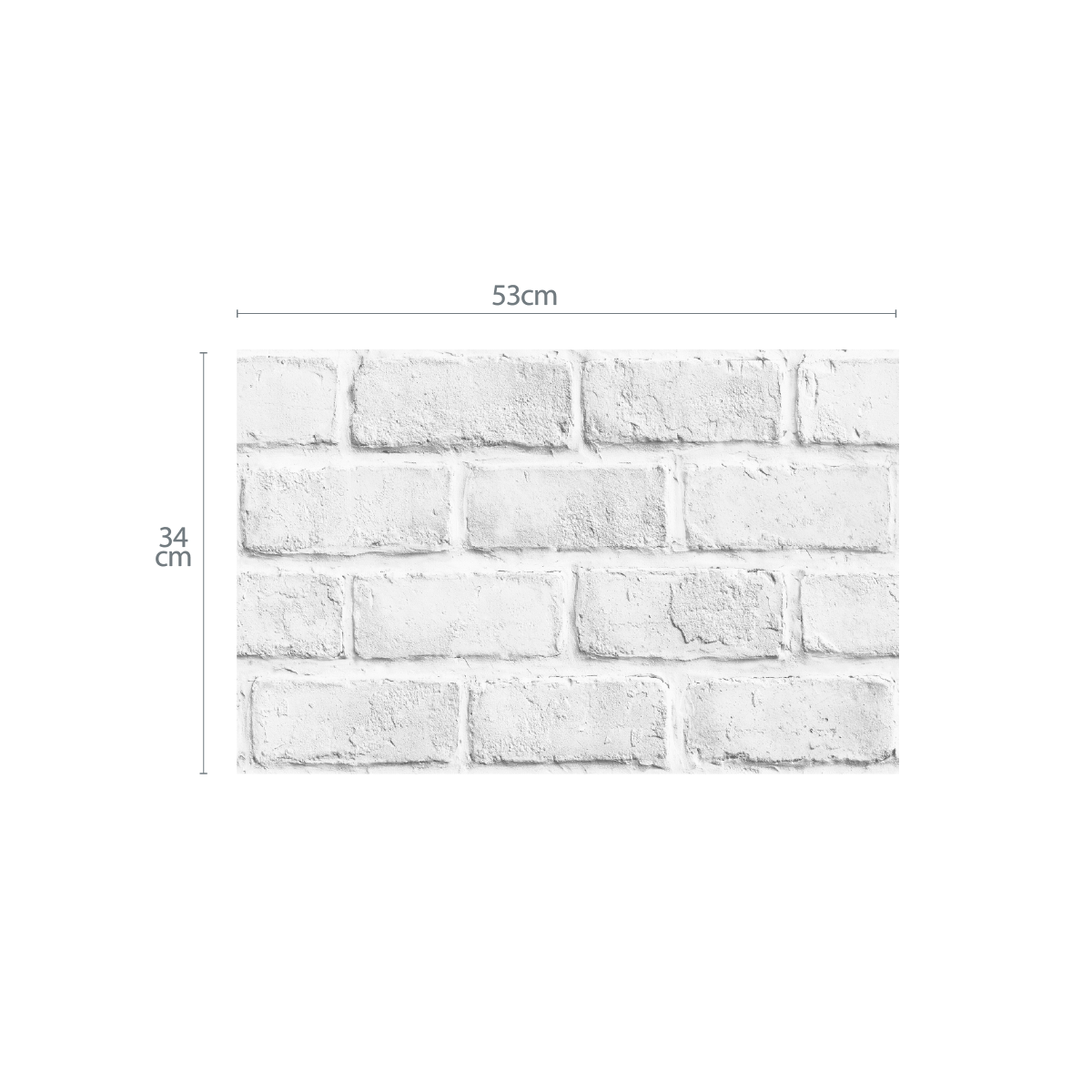 【MOODi】Super Easy Wallpaper 韓國方便無痕無殘膠 DIY 黏貼牆紙（白磚）#T083