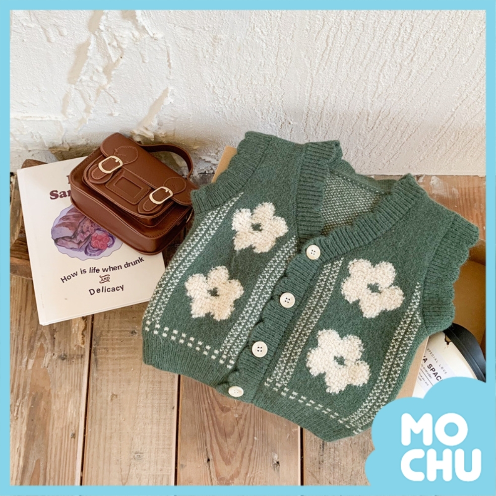 小花朵針織開衫(三色)