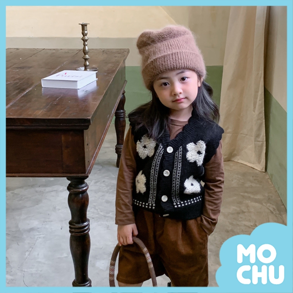 小花朵針織開衫(三色)