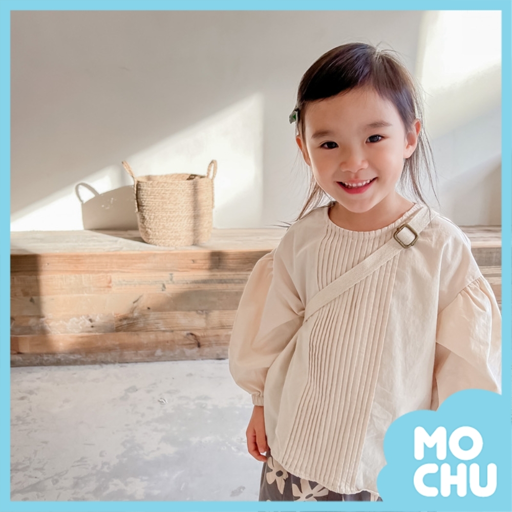 泡泡袖棉麻襯衣(兩色)