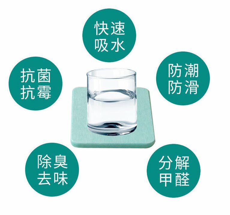 外銷日本 珪藻土吸水杯墊(硬式)