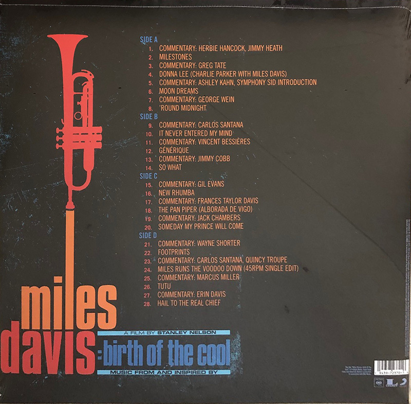 Miles Davis-Music From and Inspired By Birth of the Cool a Film By Stanley Nelson 2LP VINYL