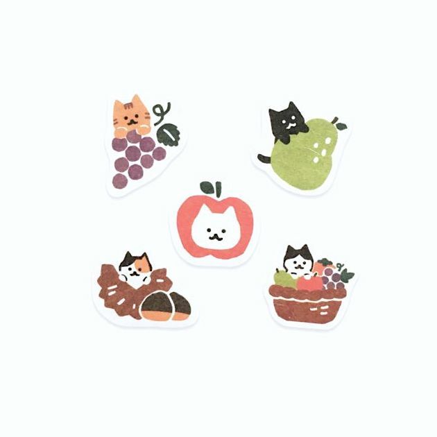 Furukawashiko Washi Sticker Pack－Autumn Series (Japanese Stationery Brand)