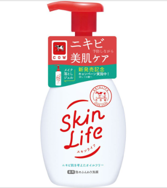 牛乳石鹼 - Skin Life 泡沫潔面乳160ml 洗面泡泡 臉部清潔泡沫 平行進口貨品