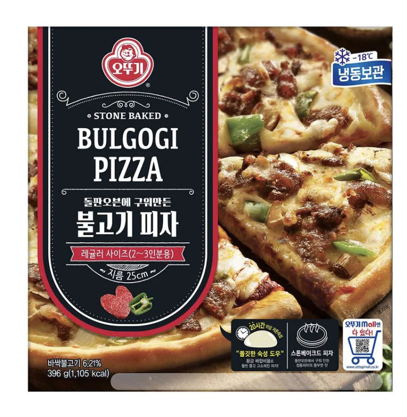 韓國 不倒翁烤牛肉PIZZA 396g