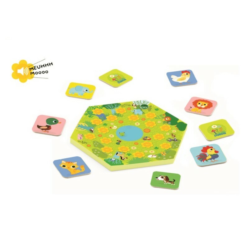 【樂森藥局】Djeco 智荷 聲援動物寶貝 益智桌遊 主題遊戲 3歲以上