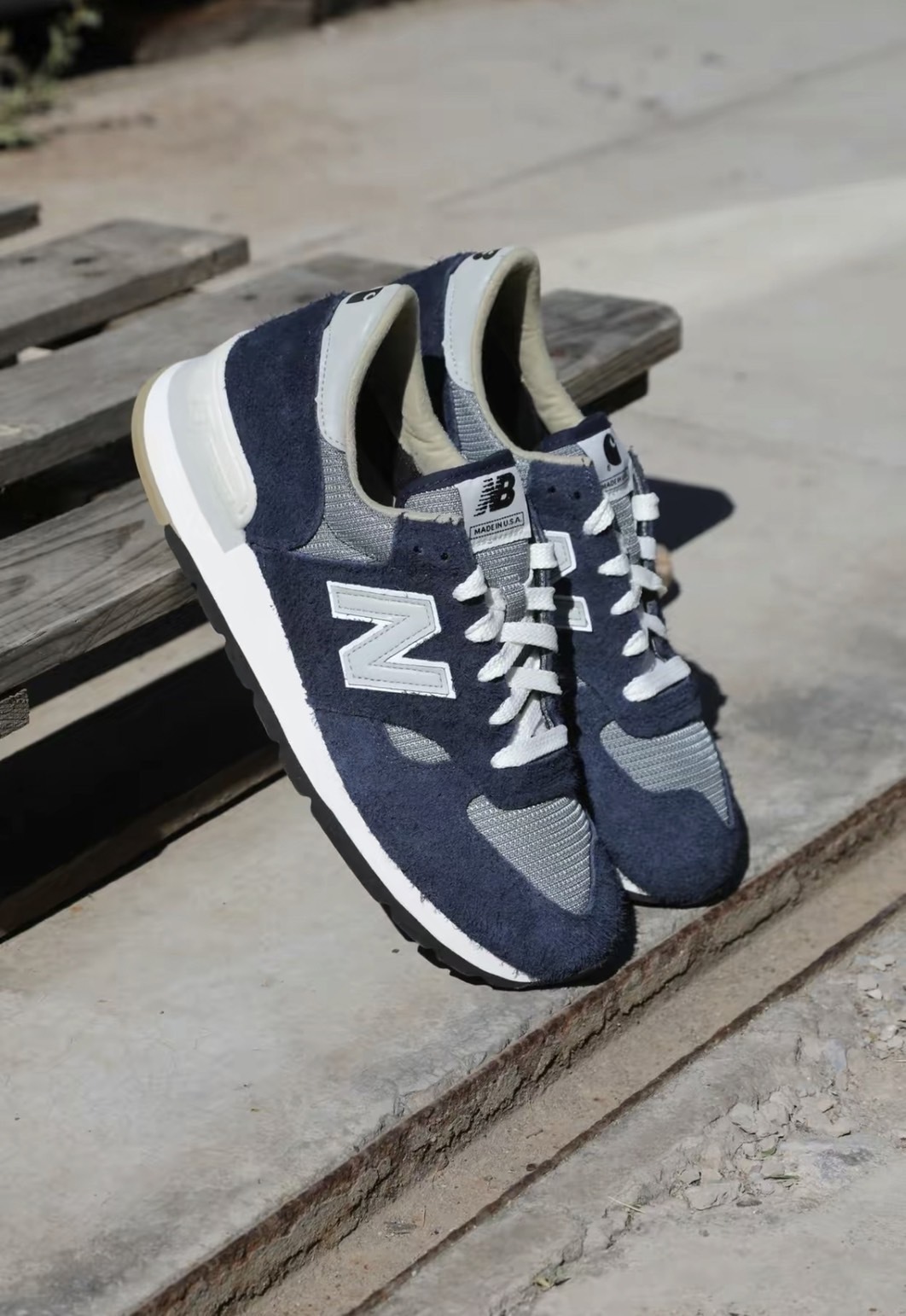 Carhartt WIP × New Balance 990V1 海軍藍 男女同款