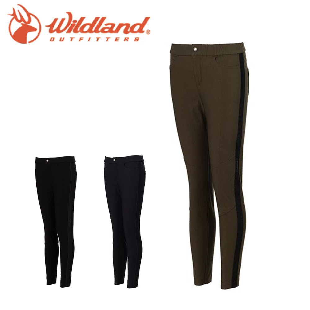 Wildland 荒野 超彈牛仔併接合身保暖褲 女款 (3色) 彈性/柔軟舒適/休閒旅遊 24W72327