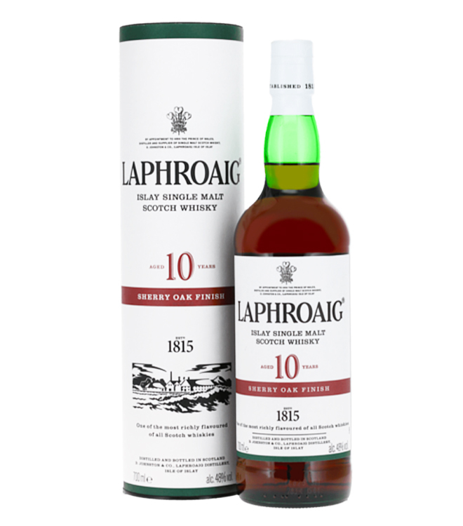 Laphroaig 10 Years Sherry Cask Finish Single Malt Whisky 700mL