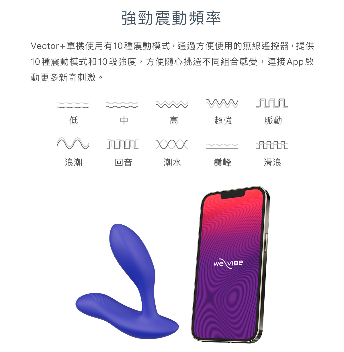 Canadian We-Vibe Vector Bluetooth Back Tribile Prostate Vibrator-Blue -  Shop sistalk Adult Products - Pinkoi