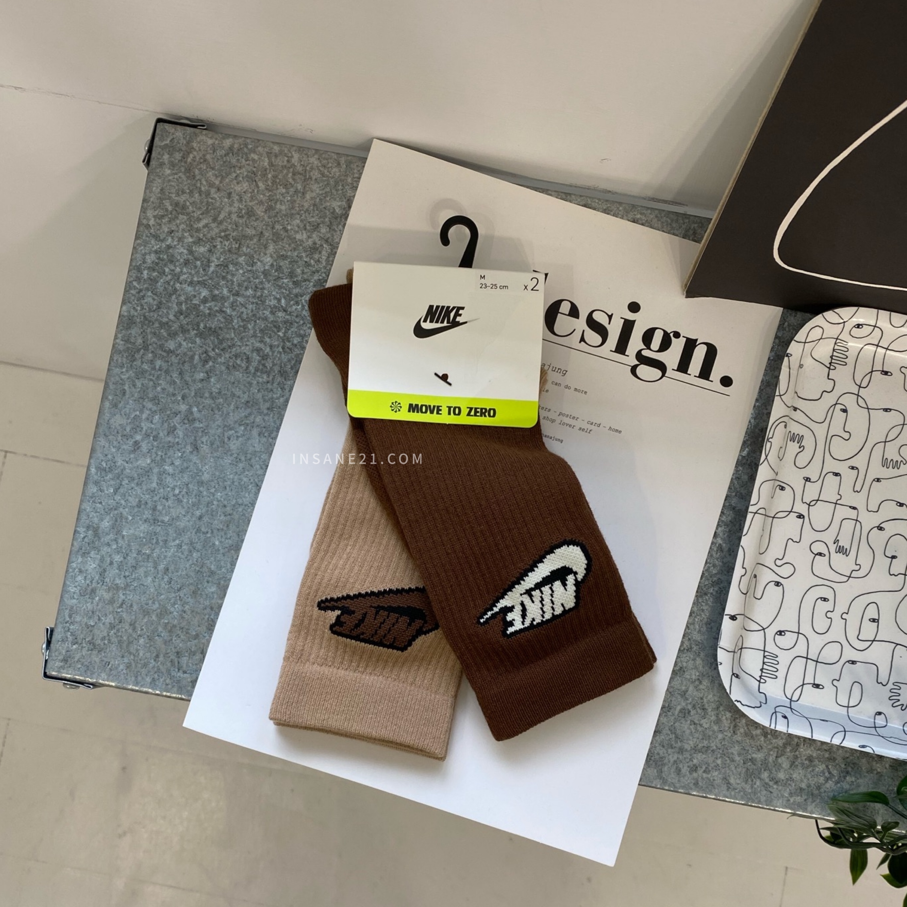 NIKE NSW EVERYDAY SOCKS 巧克力 摩卡 長襪 DH6152-902