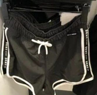 [S] DKNY LOGO TAPE DOLPHIN SHORT,BLACK, DP9S4565-BLK (SD212)