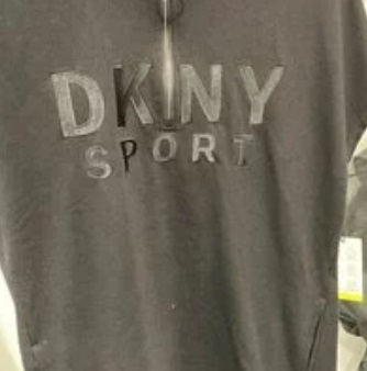 [S] DKNY HALF ZIP DRESS WITH EMBROIDERED LOGO,BLACK, DP0D4256-BLK (SD213)