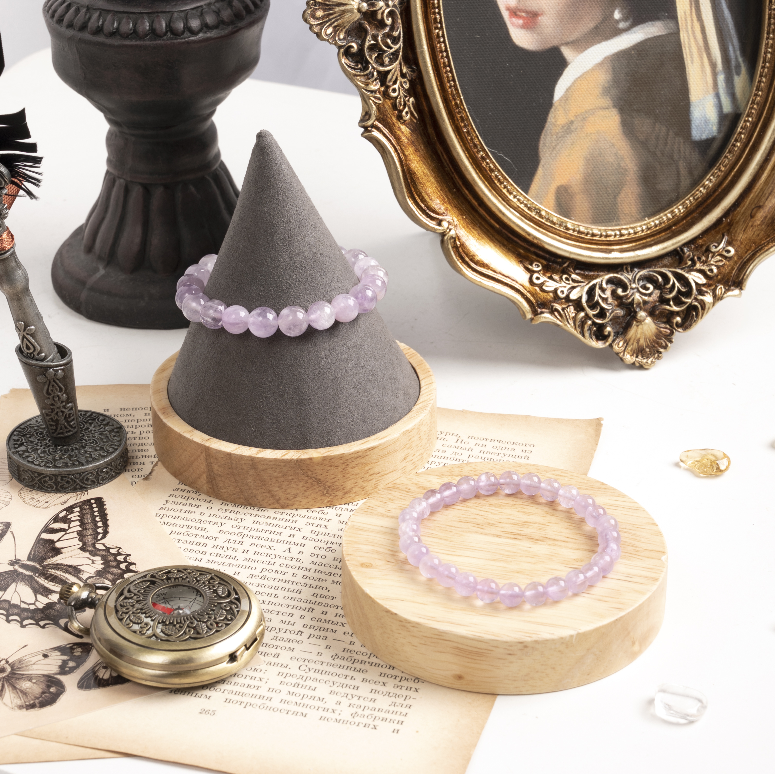 【無瑕】紫水晶素色手鍊