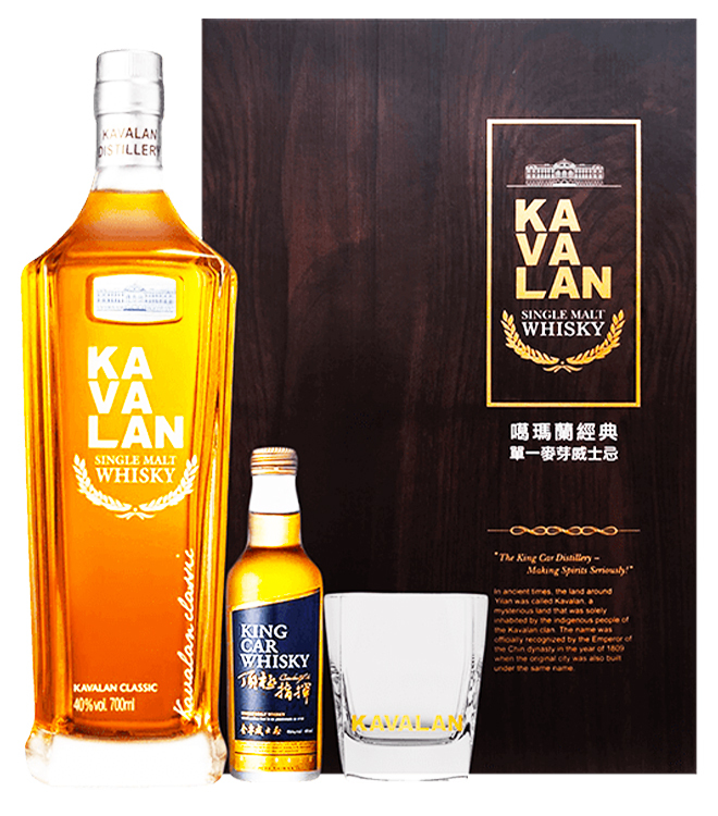 噶瑪蘭 經典 單一威士忌 禮盒 700mL (1 頂級指揮酒辦 50ml 及 1 酒杯)