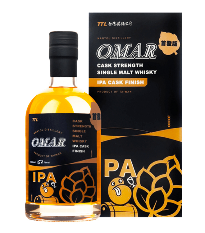 OMAR IPA Cask Finish Cask Strength Whisky 700mL