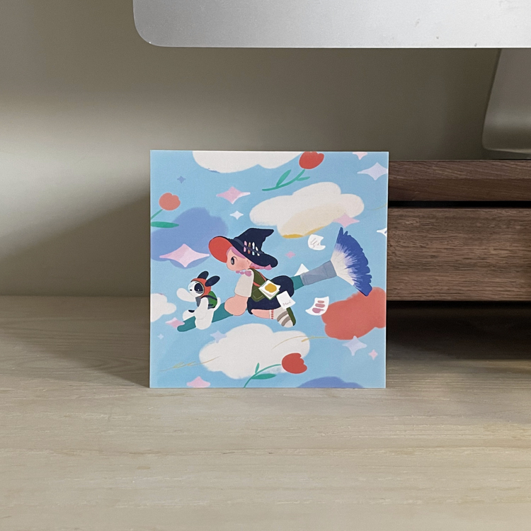 Hoi ホーイ｜正方明信片｜小畫家