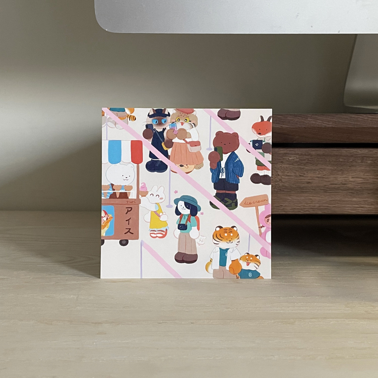 Hoi ホーイ｜絕版｜正方明信片｜來吃霜淇淋