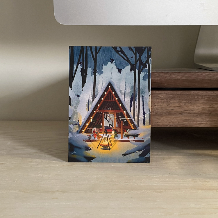 Hoi ホーイ｜明信片｜冬夜營火