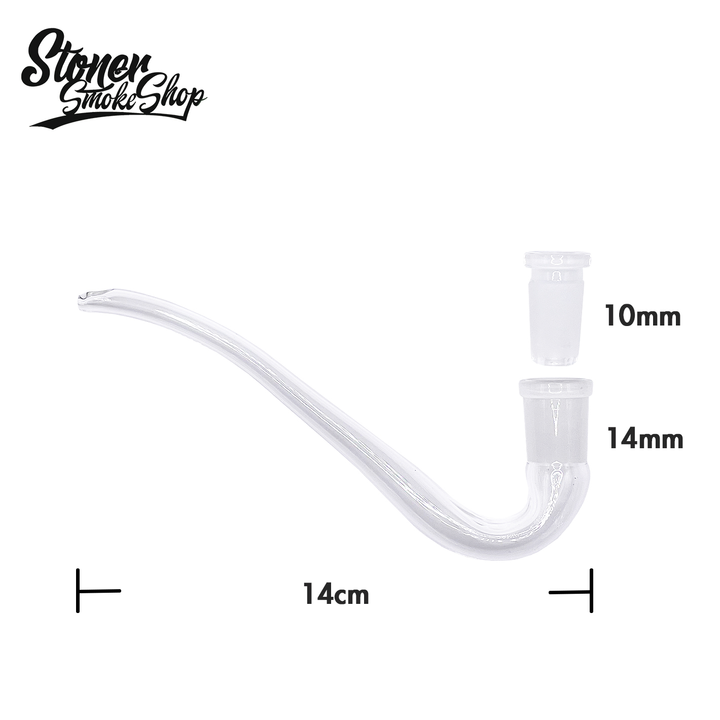 🇹🇼 Stoner Smoke Shop - 10/ 14mm J Hook 玻璃煙斗