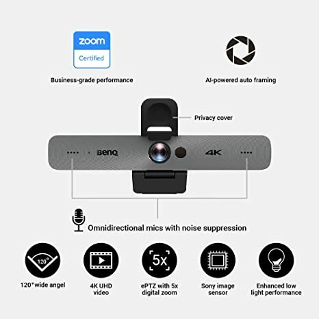 BenQ DVY32 DVY32 Zoom™ Certified Smart 4K UHD Conference Camera