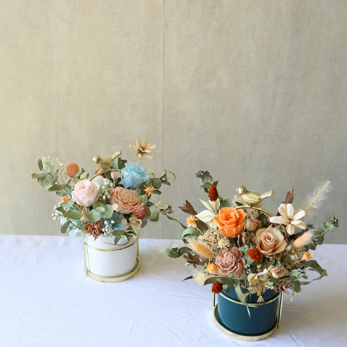 T82｜鳥語花香桌花