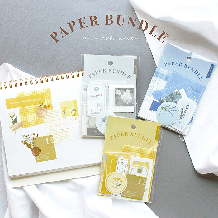 Mind Wave Sticker Pack－Paper Bundle Series (Japanese Stationery Brand)