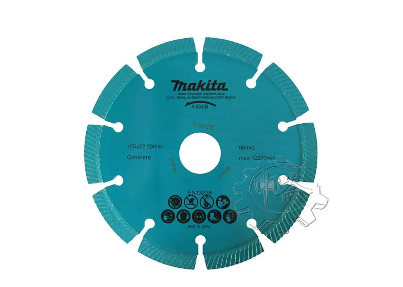 ＊中崙五金【附發票】牧田 石材開槽切割機 乾式 125MM鑽石鋸片 A-80438 適用:SG1251J