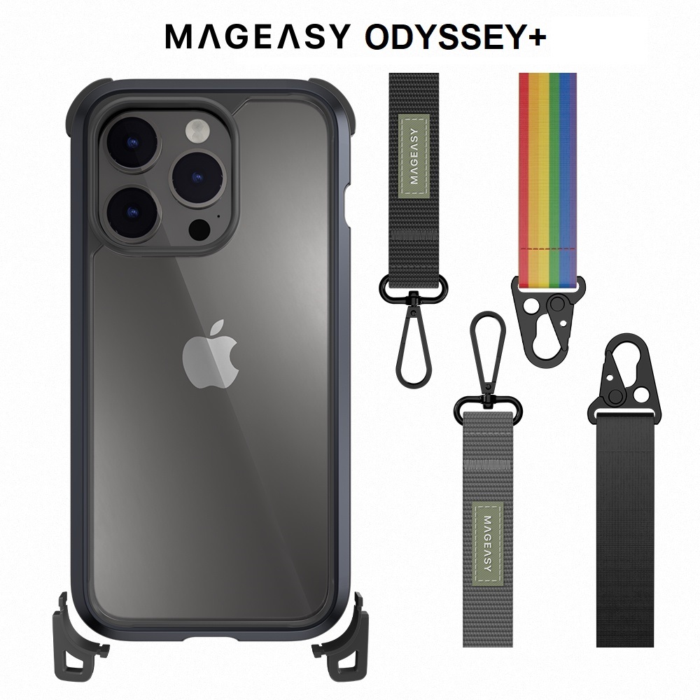 【MagEasy】i15 系列 ODYSSEY+ 頂級超軍規防摔掛繩手機殼(M系列支援MagSafe）